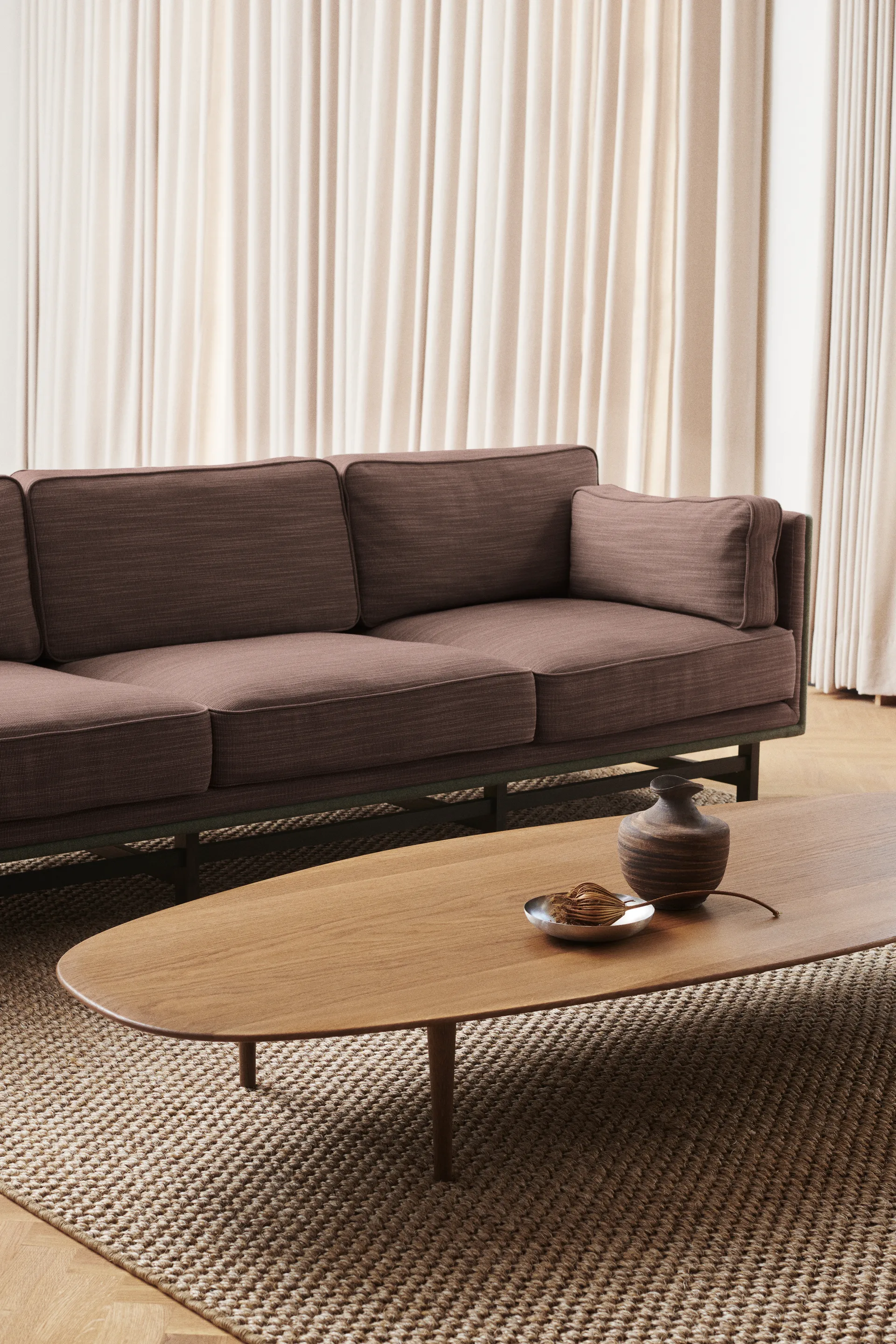 Jari sohvapöytä 80x180 cm, Savuölytty tammi Brdr. Krüger