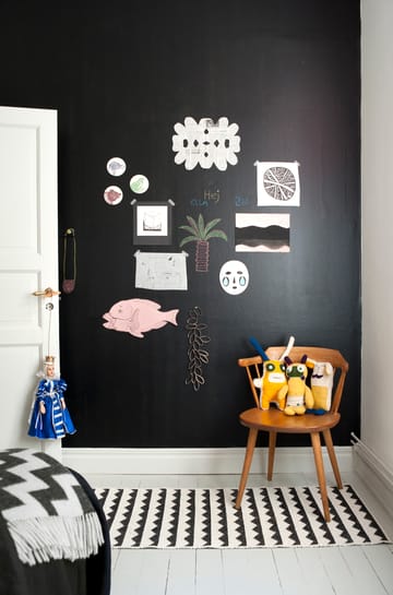 Gittan matto musta - 70x100 cm - Brita Sweden