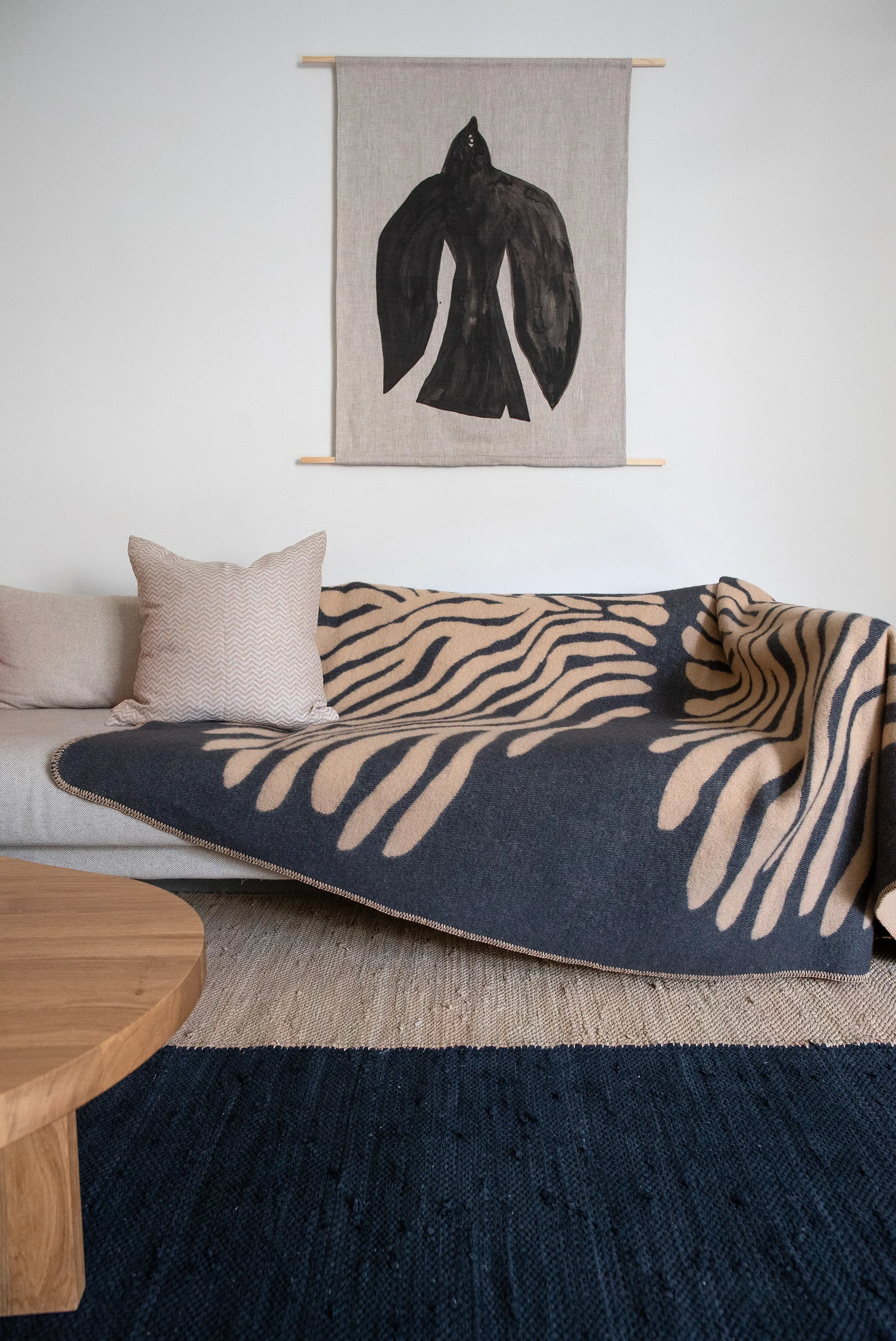 Pine viltti, Hiekka, 180x130 cm Brita Sweden