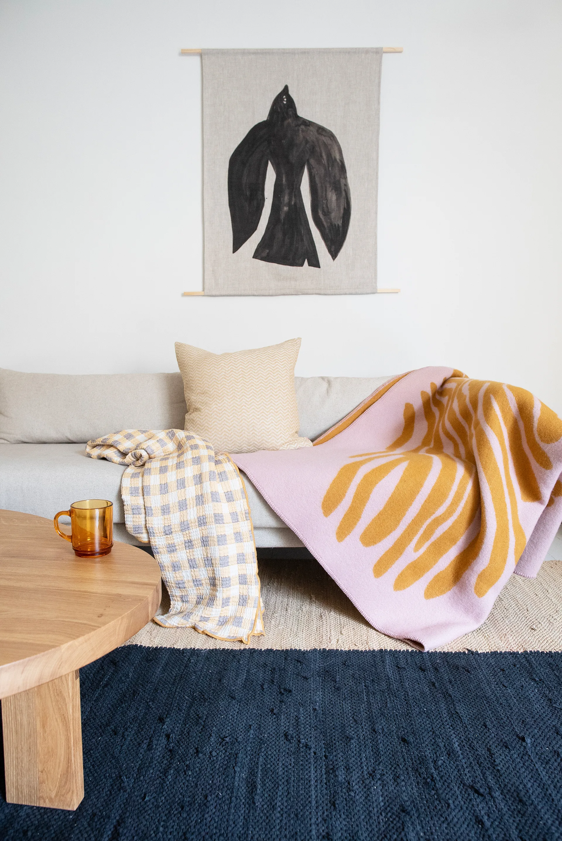 Pine viltti, Pink, 180x130 cm Brita Sweden