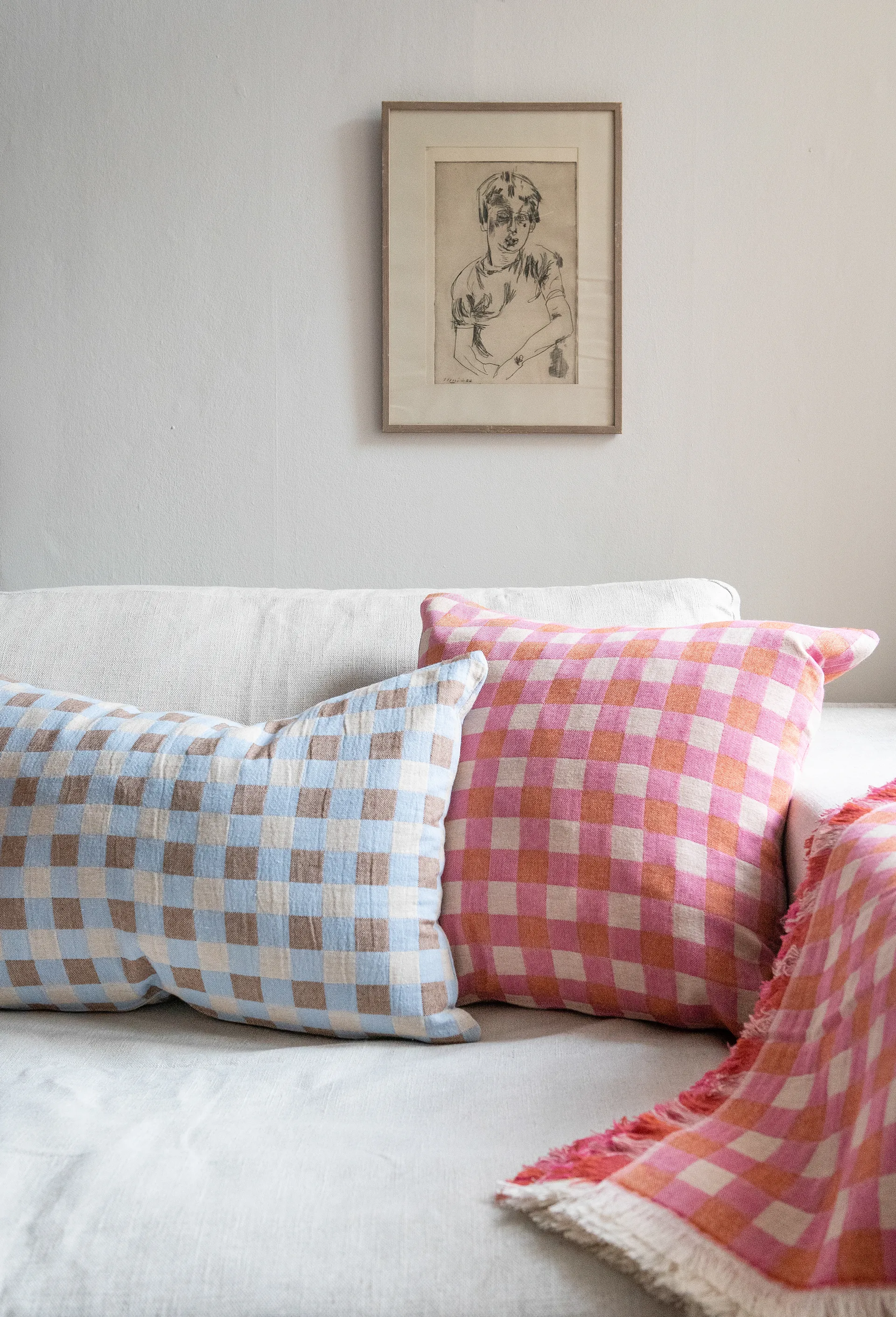Poppy villapeite 130 x 170 cm, Vaaleanpunainen Brita Sweden