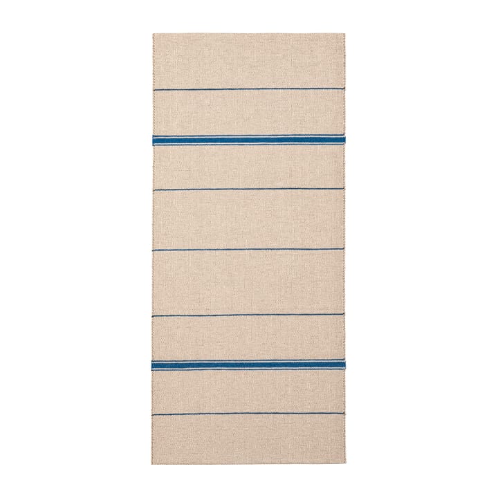 Trapeze matto indigo (cremevalkoinen-sininen) - 80x150 cm - Brita Sweden