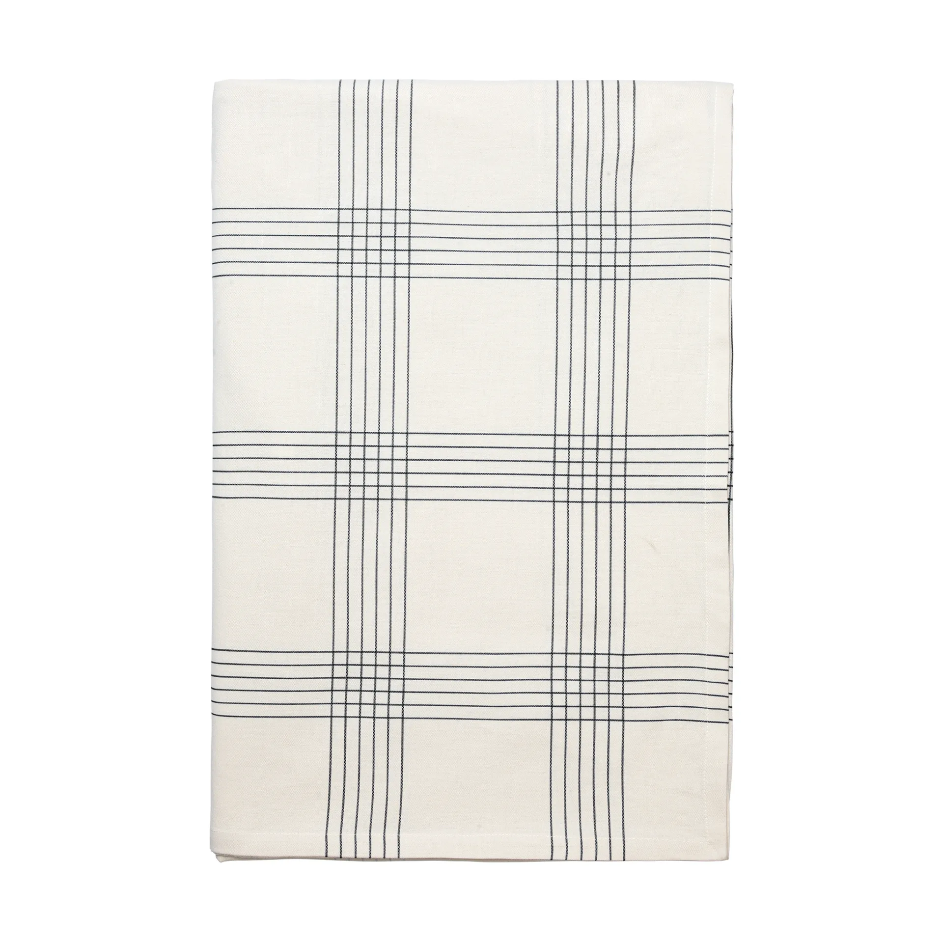 Alice pöytäliina, 160x300 cm, Black-Natural Broste Copenhagen