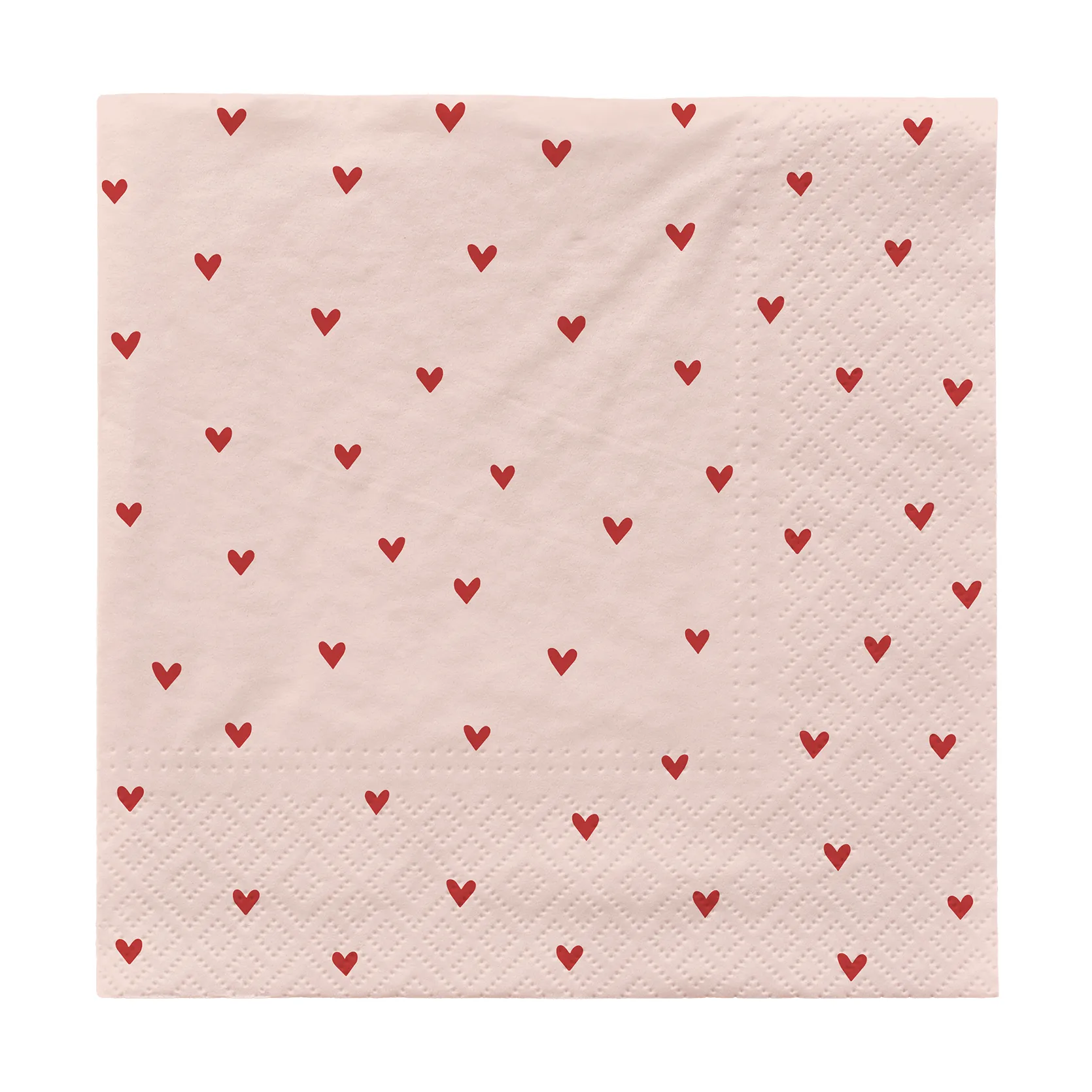 Amor lautasliinat 33x33 cm 20-pack, Pehmeä vaaleanpunainen-punainen Broste Copenhagen
