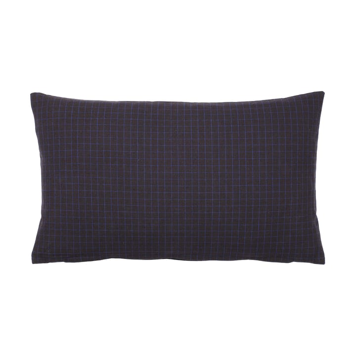 Bodil tyynynpäällinen 30x50 cm - Black-intense blue - Broste Copenhagen