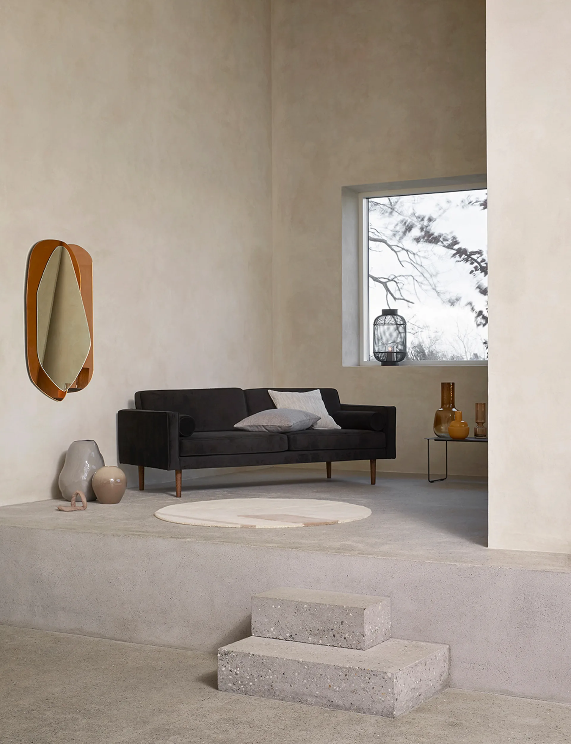 Bull lyhty Ø 31 cm, Black Broste Copenhagen