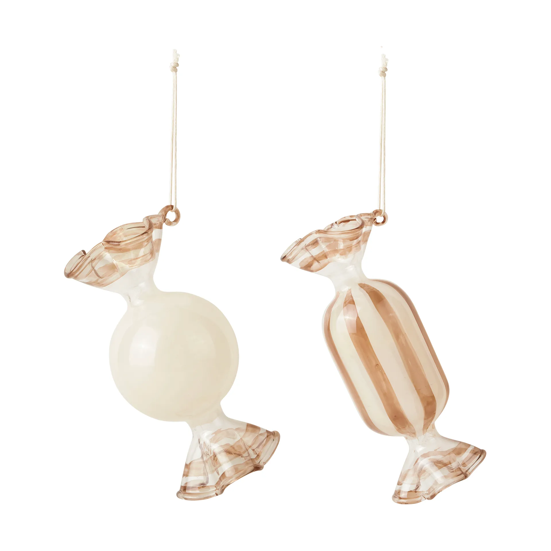 Candy joulukuusenkoriste lasia 2 osaa, Creme Broste Copenhagen