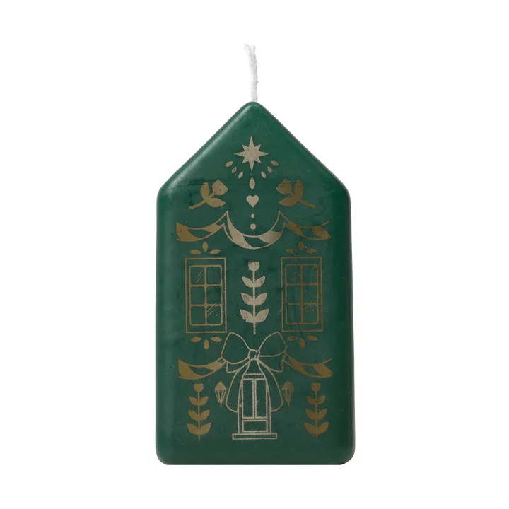 Casa pöytäkynttilä - Dark Green-Kulta - Broste Copenhagen