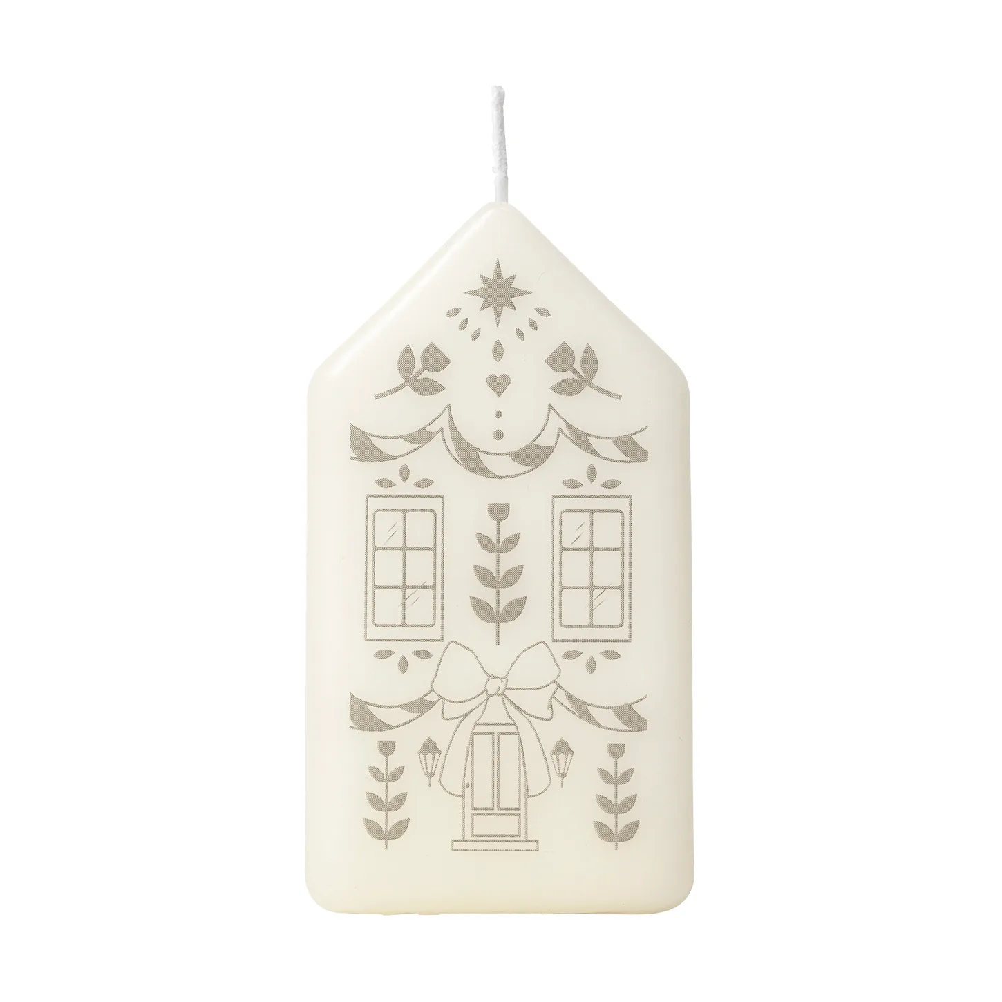 Broste Copenhagen Casa pöytäkynttilä White-Silver