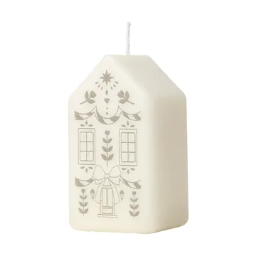 Casa pöytäkynttilä - White-Silver - Broste Copenhagen