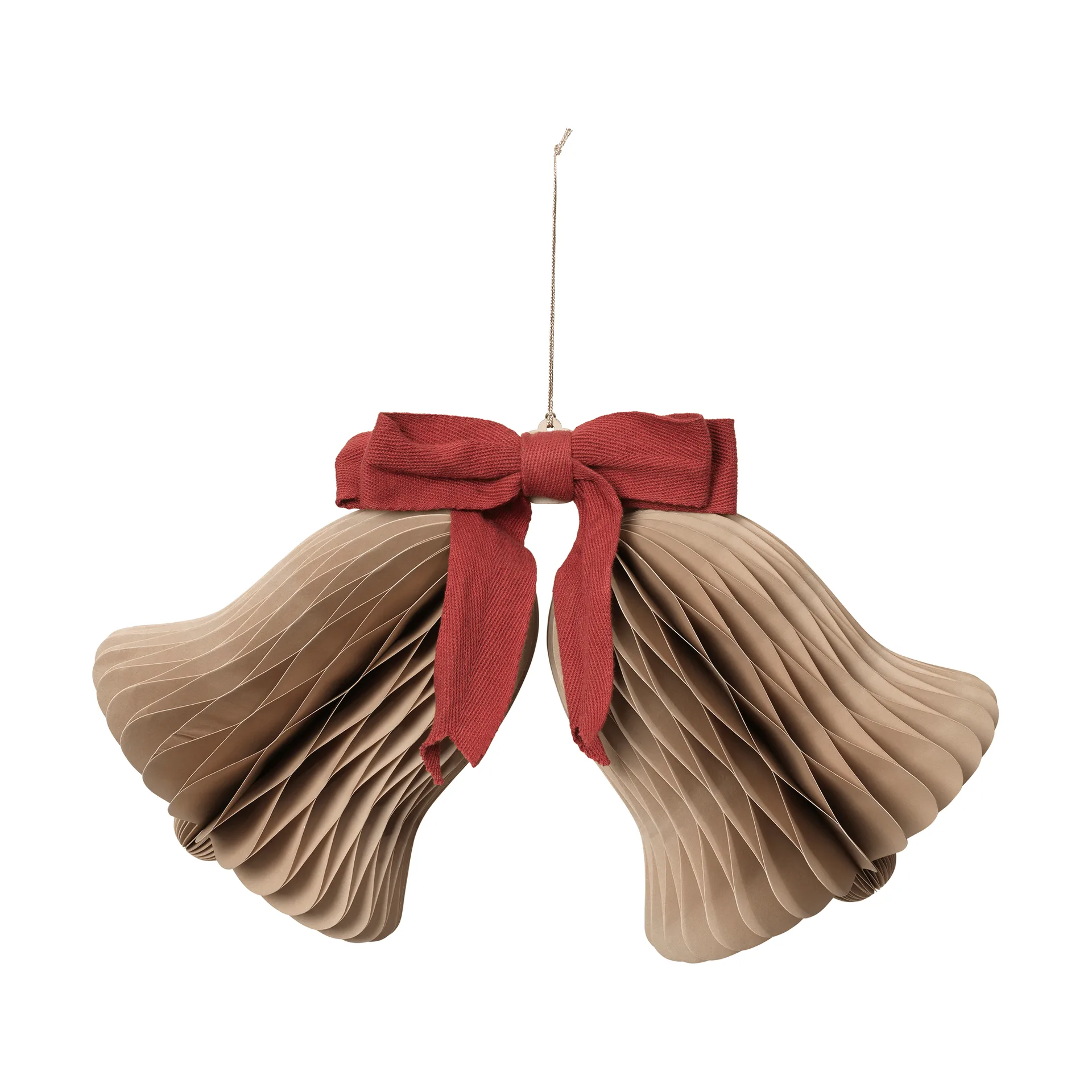 Broste Copenhagen Chime-kello joulukoriste Natural Brown-Red