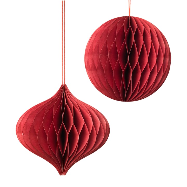 Christmas mix -joulupallo-joulukoriste, 2 osaa Pompeian red Broste Copenhagen