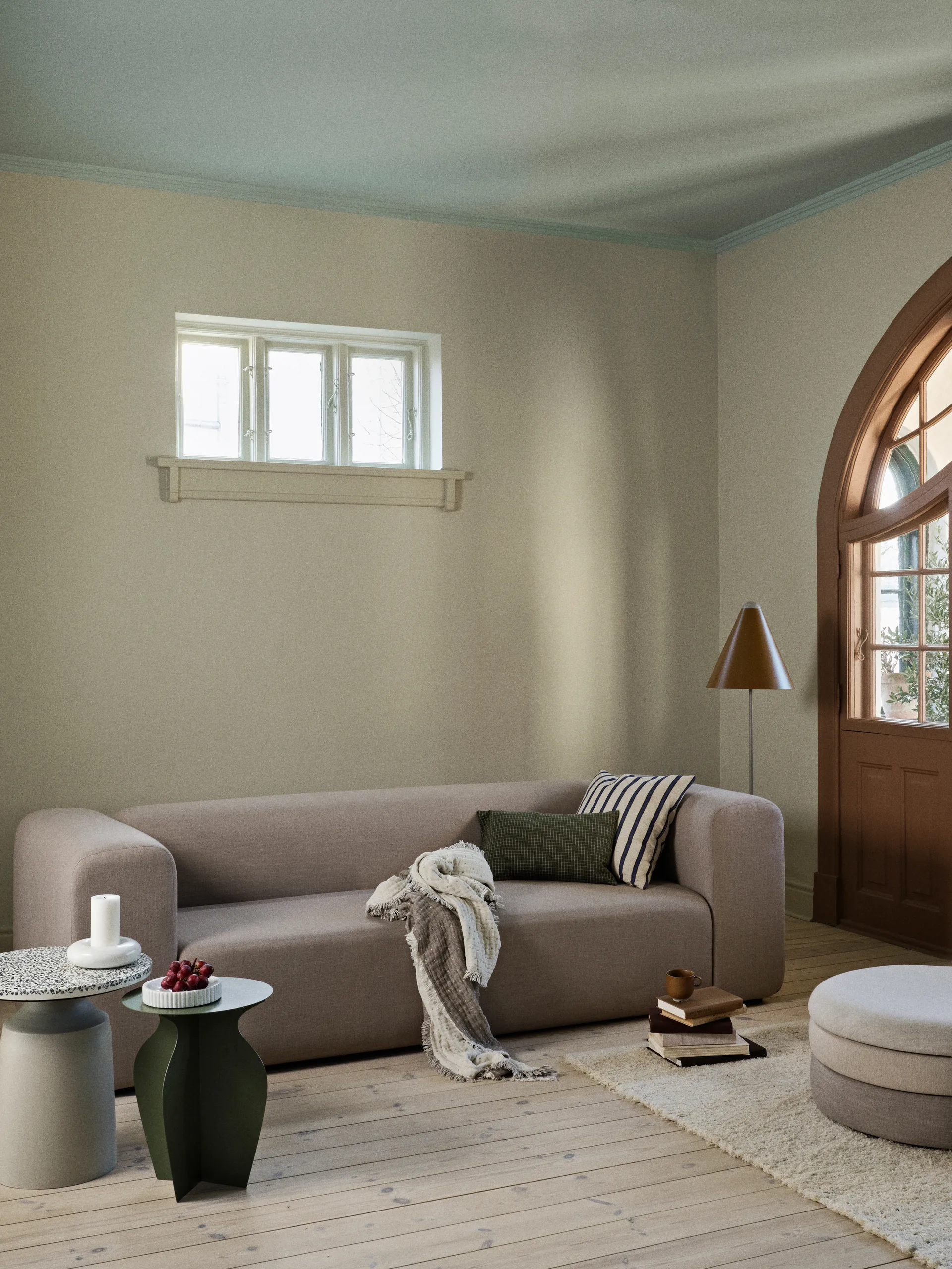 Dagmar tyynynpäällinen 50x50 cm, Off white-intense blue Broste Copenhagen