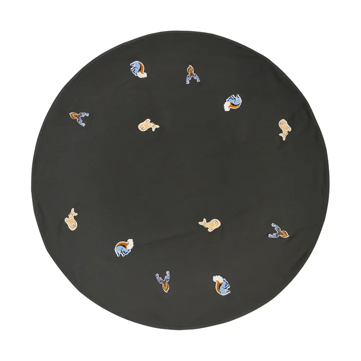 Deer joulukuusenmatto - Forest Green - Broste Copenhagen