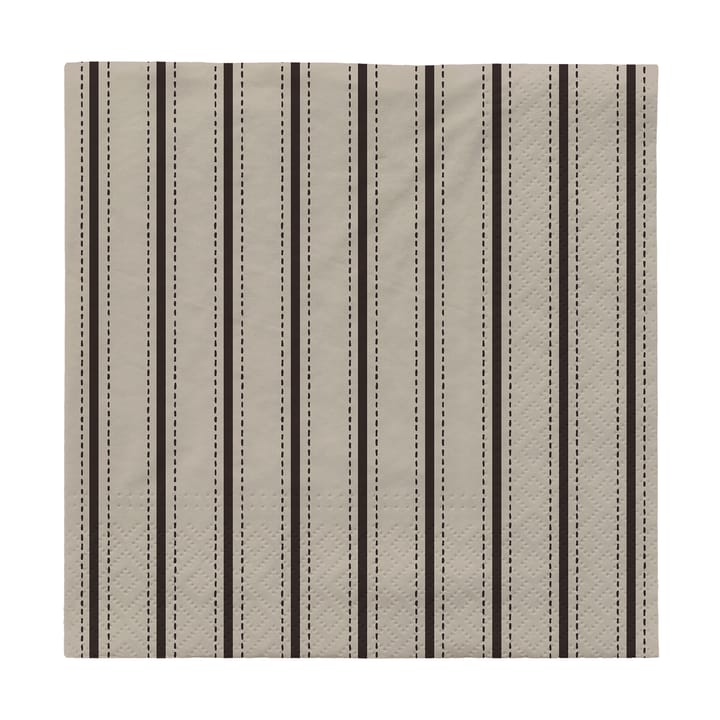 Dolly lautasliinat 33x33 cm 20 kpl - Musta off white - Broste Copenhagen
