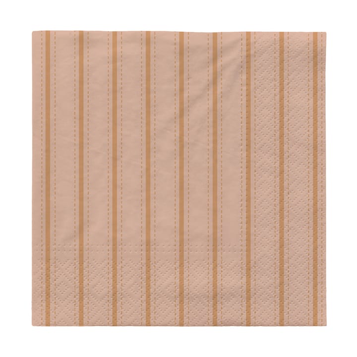 Dolly lautasliinat 33x33 cm 20 kpl - Soft pink-kanelin hiekka - Broste Copenhagen