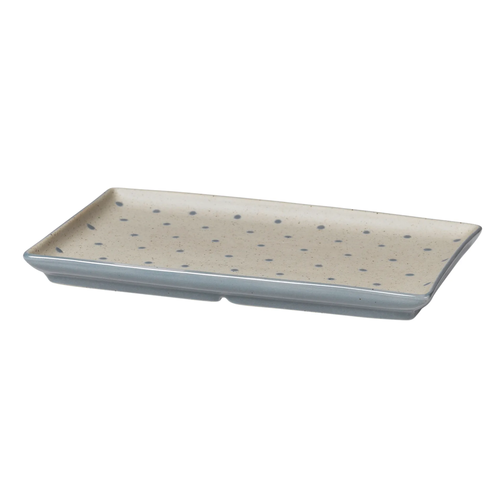 Eli lautanen 17,6x20 cm, Soft blue dots Broste Copenhagen