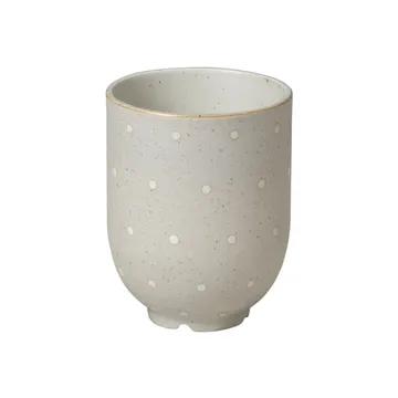 Eli muki 20 cl - Matte soft light grey dots - Broste Copenhagen