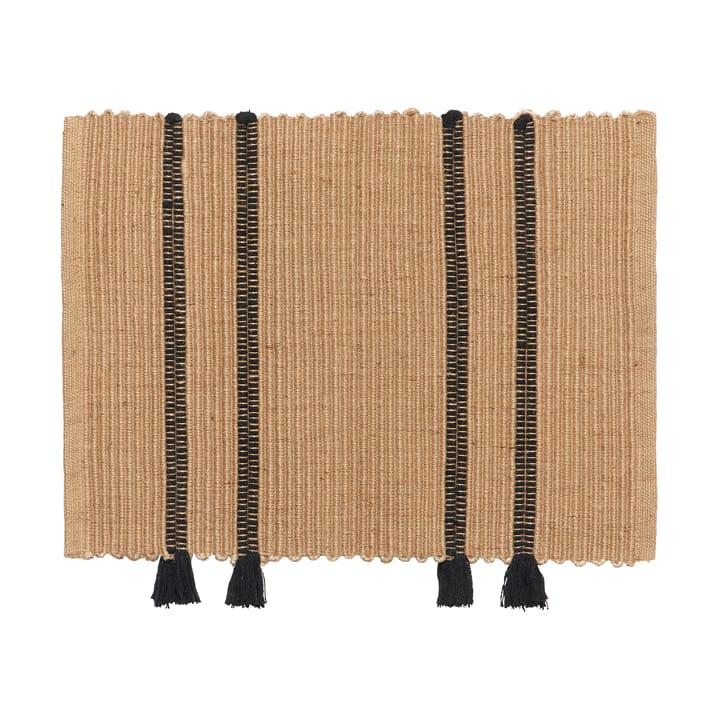 Ezra ovimatto 50x70 cm - Natural-black - Broste Copenhagen