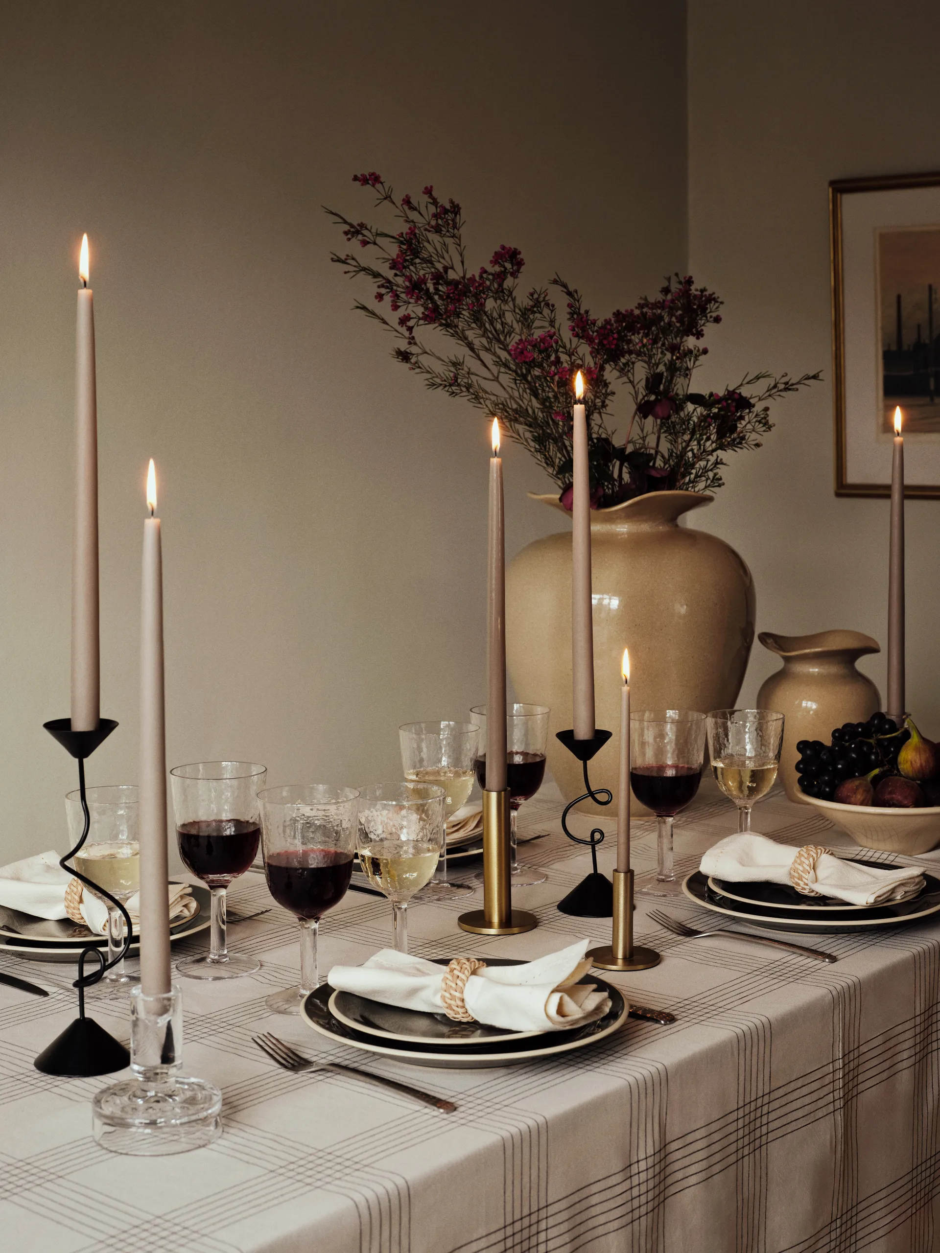 Florentina maljakko L 44 cm, Beige Broste Copenhagen