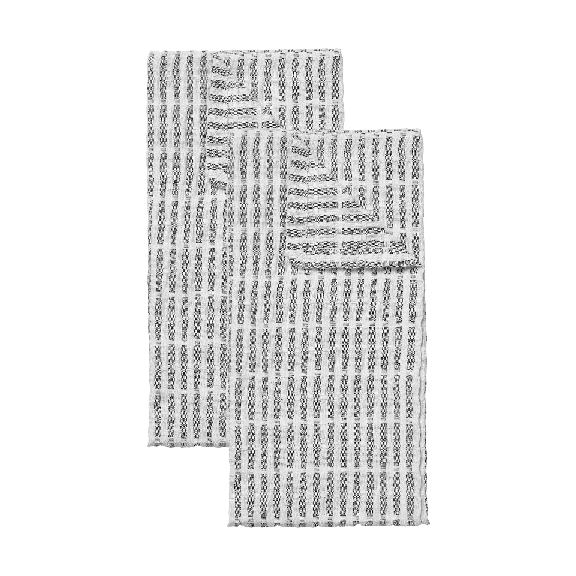 Folke keittiöpyyhe 50x70 cm 2 kpl, Black-natural Broste Copenhagen