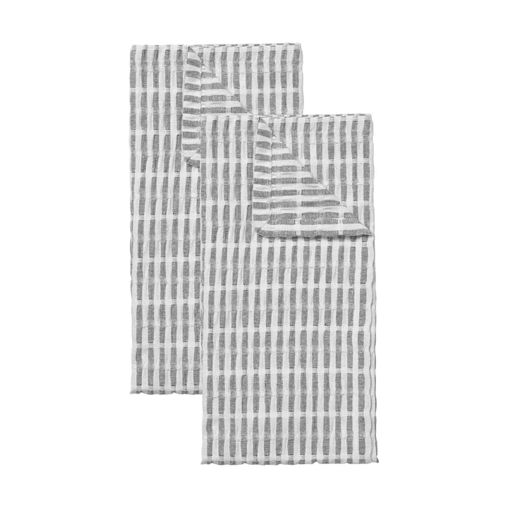 Folke keittiöpyyhe 50x70 cm 2 kpl - Black-natural - Broste Copenhagen