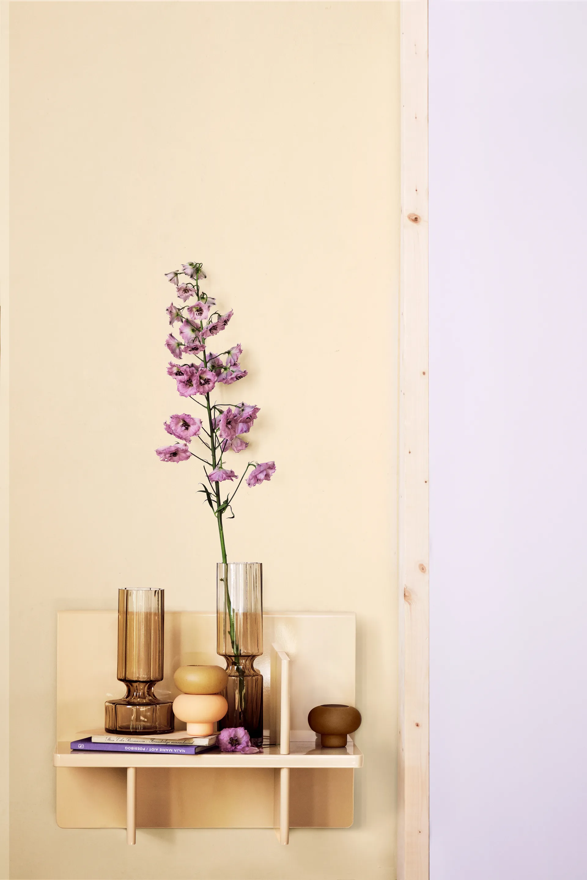 Hyacint lasimaljakko 31,7 cm, Indian tan Broste Copenhagen