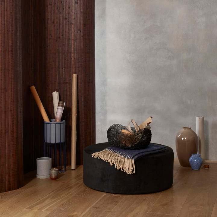 Ingrid keramiikkamaljakko 14,5 cm, 3-pakkaus, Insignia blue-white Broste Copenhagen