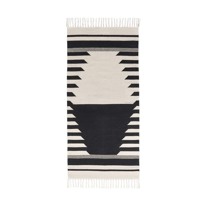 Iselin matto 70x140 cm - Black-off white - Broste Copenhagen