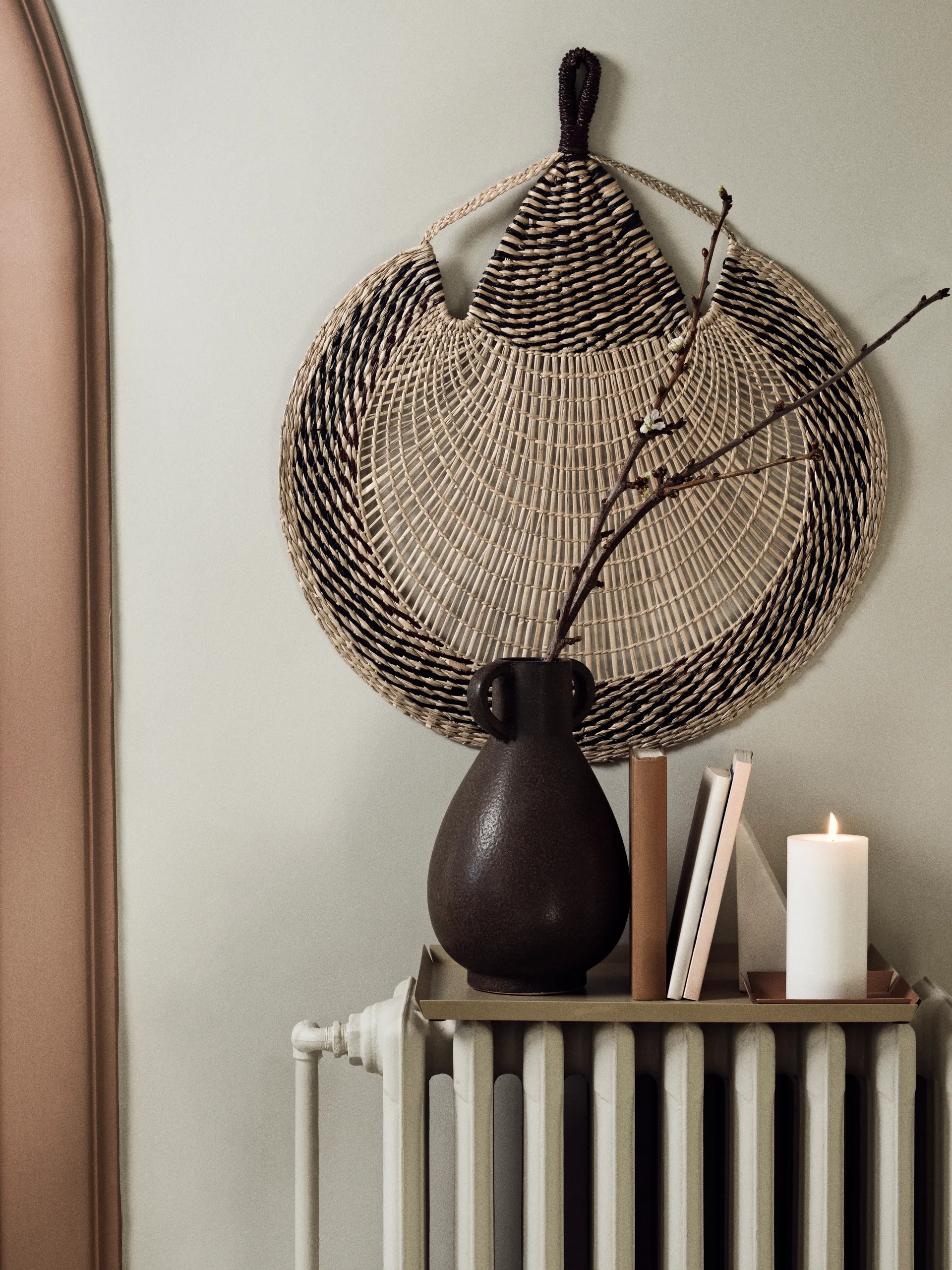 Jarl kirjatuki 2 kpl, White marble Broste Copenhagen