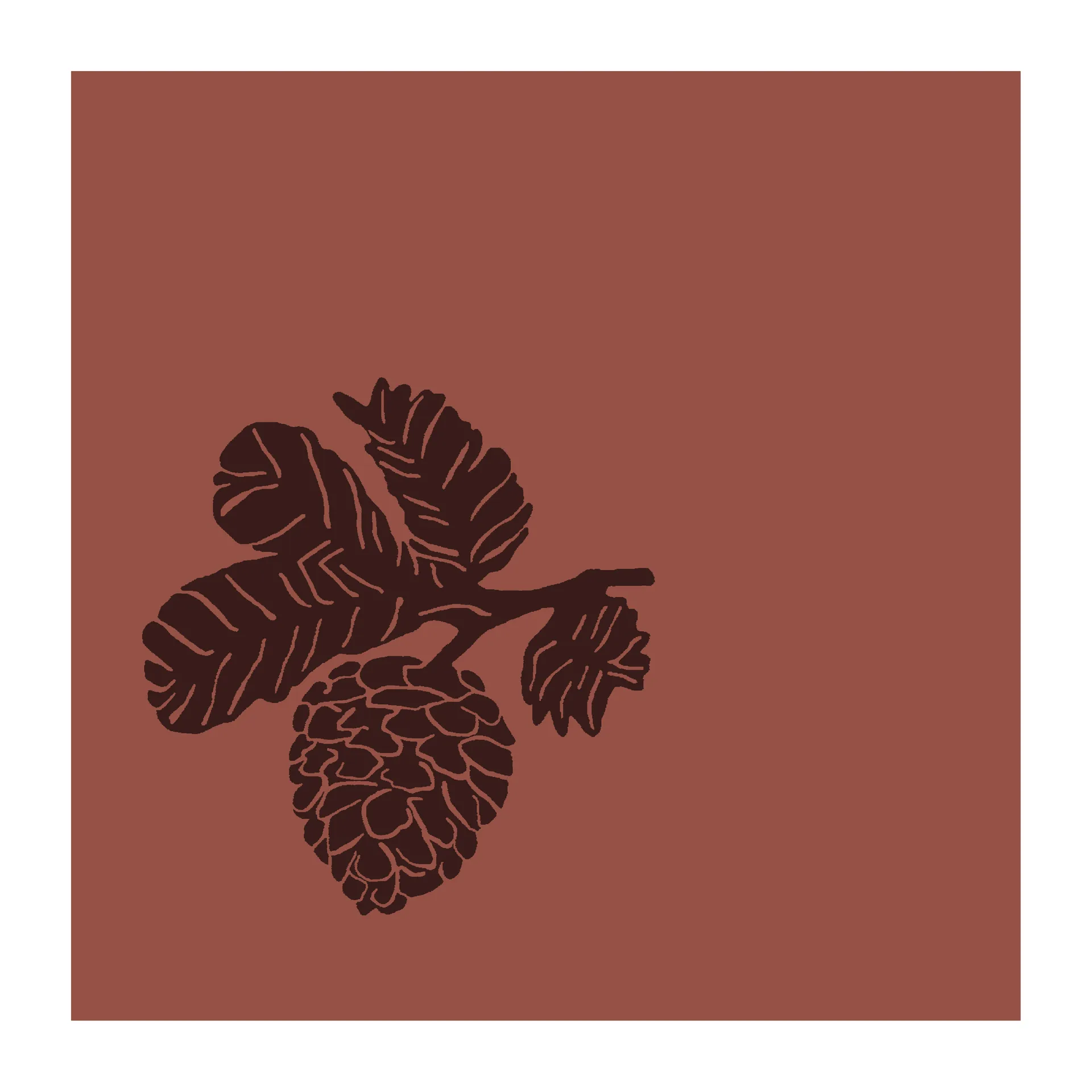 Leaf lautasliina 33x33 cm 20-pack, Auburn Broste Copenhagen