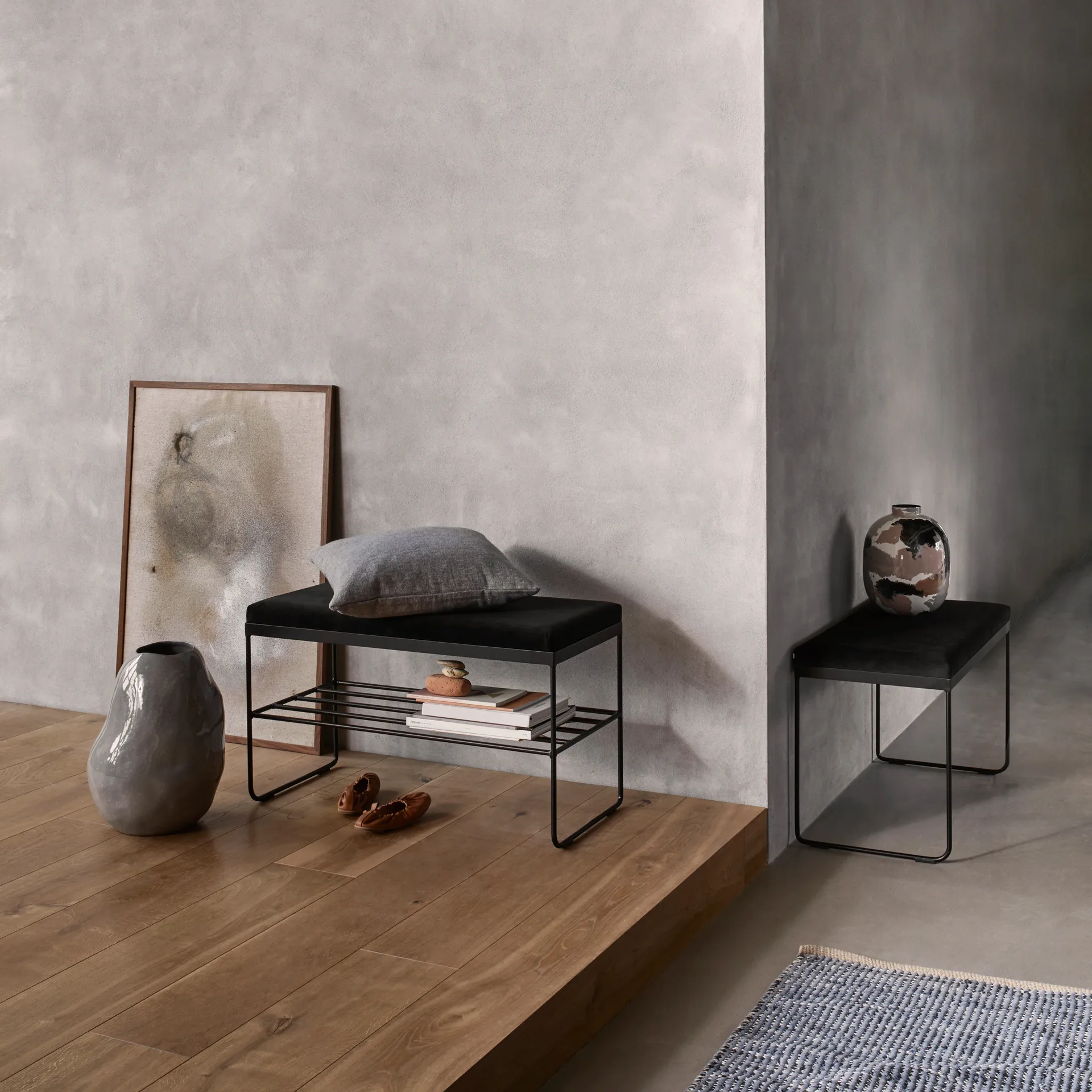 Magda puuvillamatto 70x140 cm, Flint stone blue Broste Copenhagen