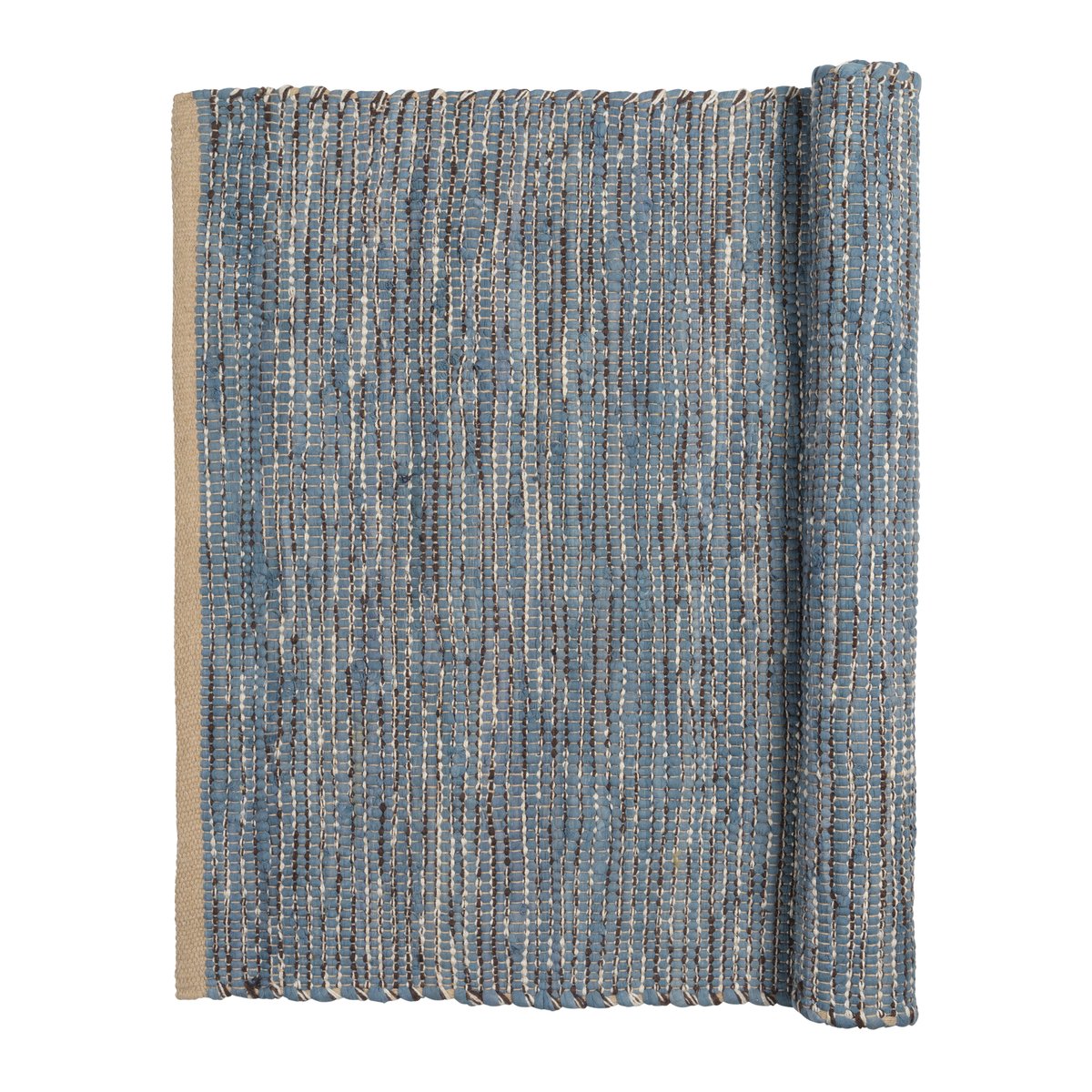 Broste Copenhagen Magda puuvillamatto 80×250 cm Flint stone blue