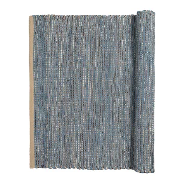 Magda puuvillamatto 80x250 cm - Flint stone blue - Broste Copenhagen