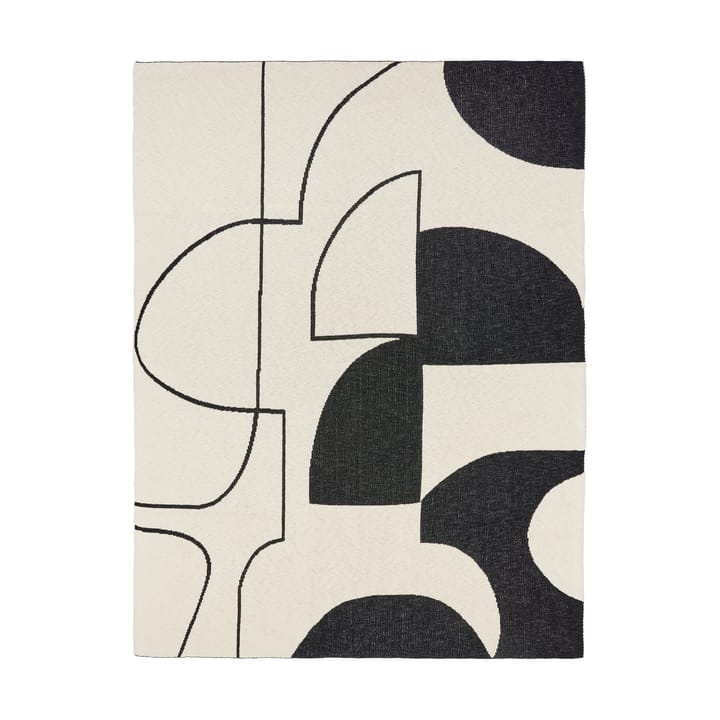 Maren huopa 130x180 cm - Black-off white - Broste Copenhagen