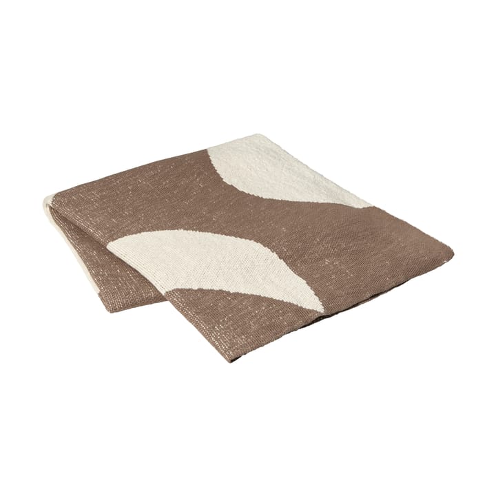 Maren huopa 130x180 cm, Kangaroo brown-off white Broste Copenhagen