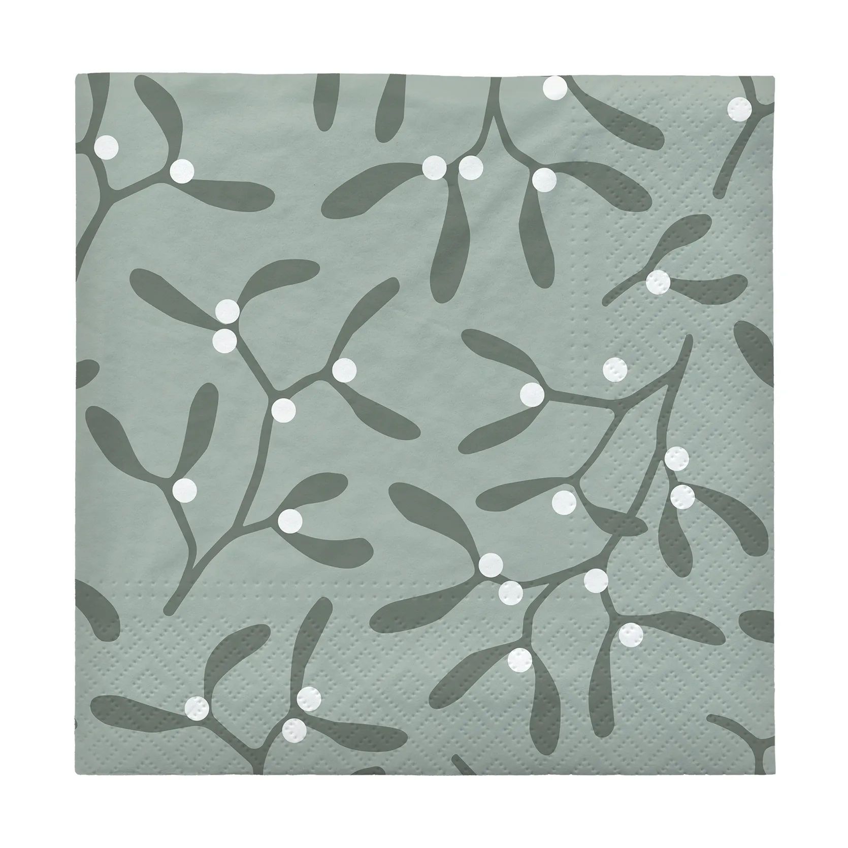 Mistletoe paperinen servietti 33x33 cm 20-pack, Valkoinen Broste Copenhagen