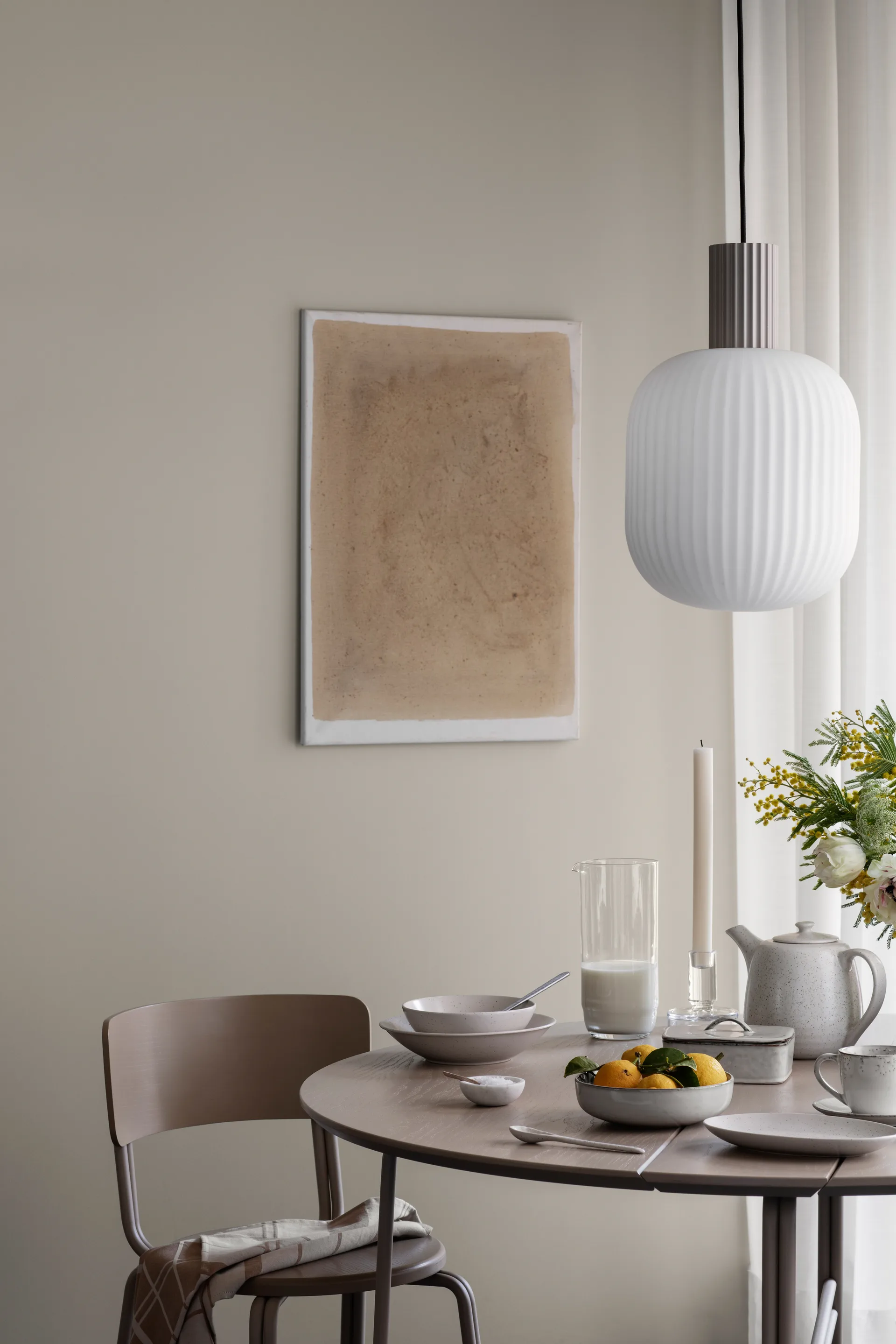 Nordic Sand pastalautanen Ø22,5 cm 8-pakkaus Broste Copenhagen