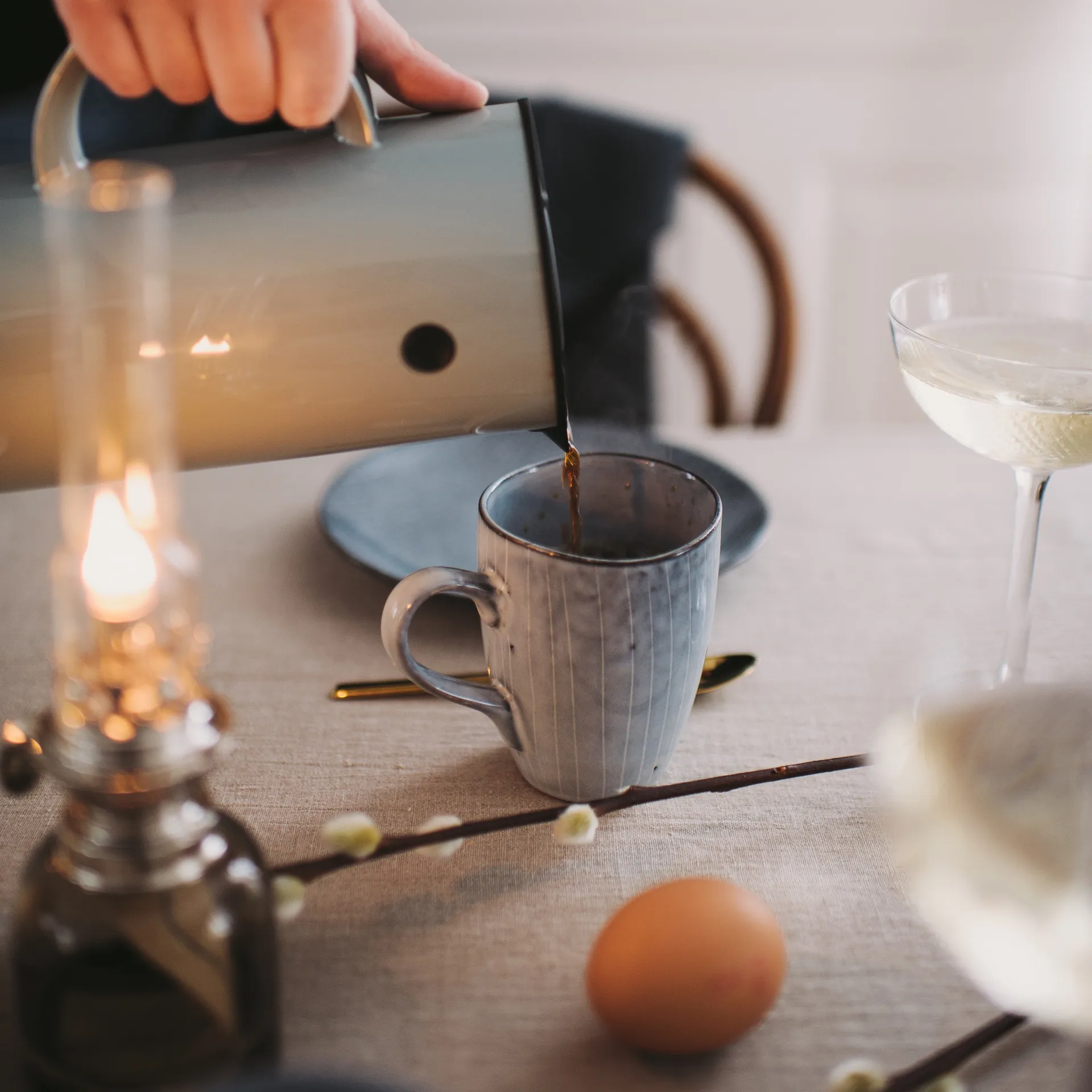 Nordic Sea korvallinen muki, 10 cm Broste Copenhagen