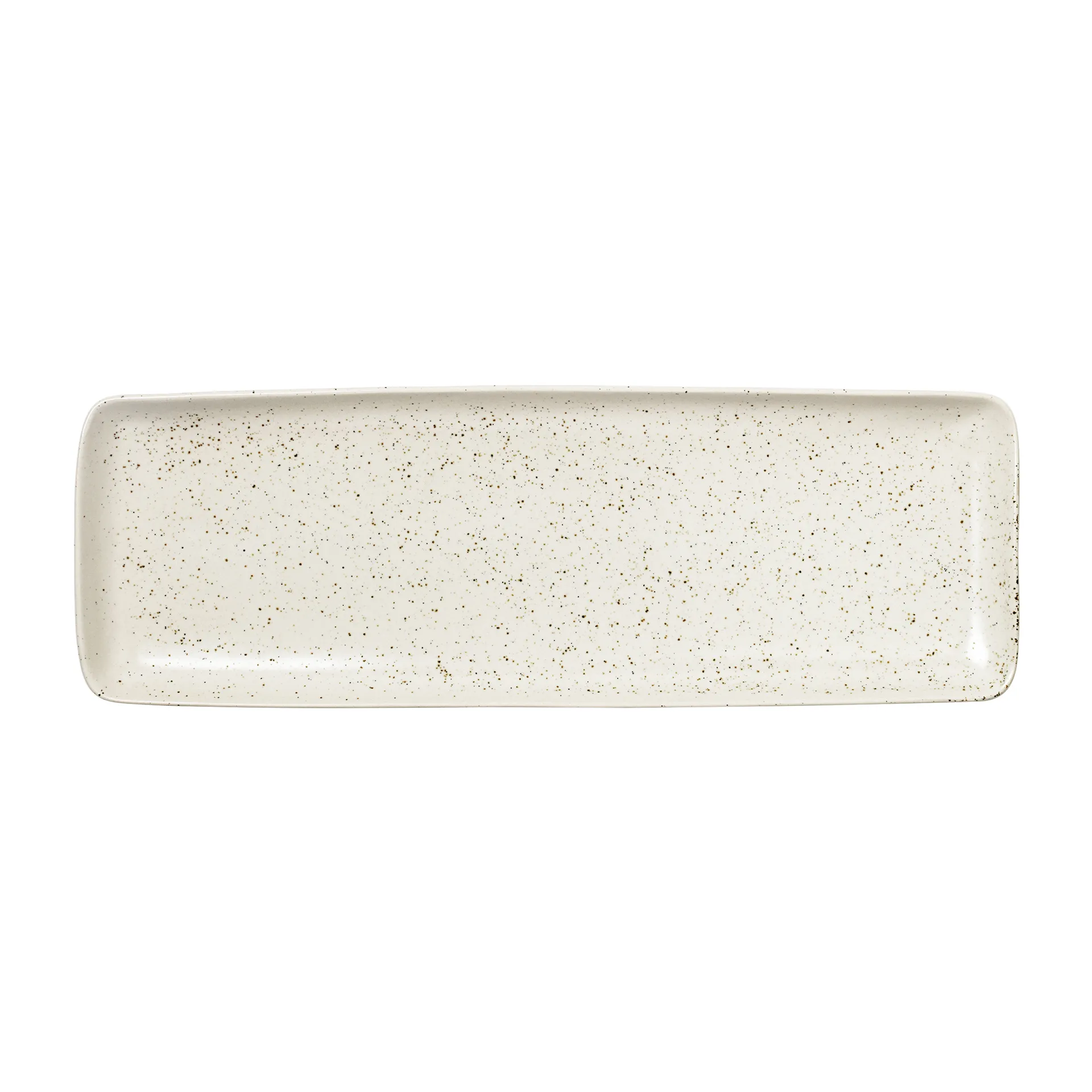 Nordic Vanilla lautanen suorakulmainen 12,5x35 cm, Cream with grains Broste Copenhagen