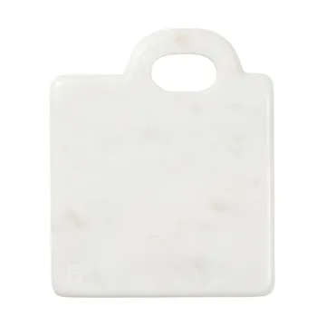 Olina leikkuulauta 14x17 cm - White marble - Broste Copenhagen