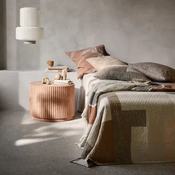 Patch tyynynpäällinen 60x60 cm - Beige-ruskea - Broste Copenhagen