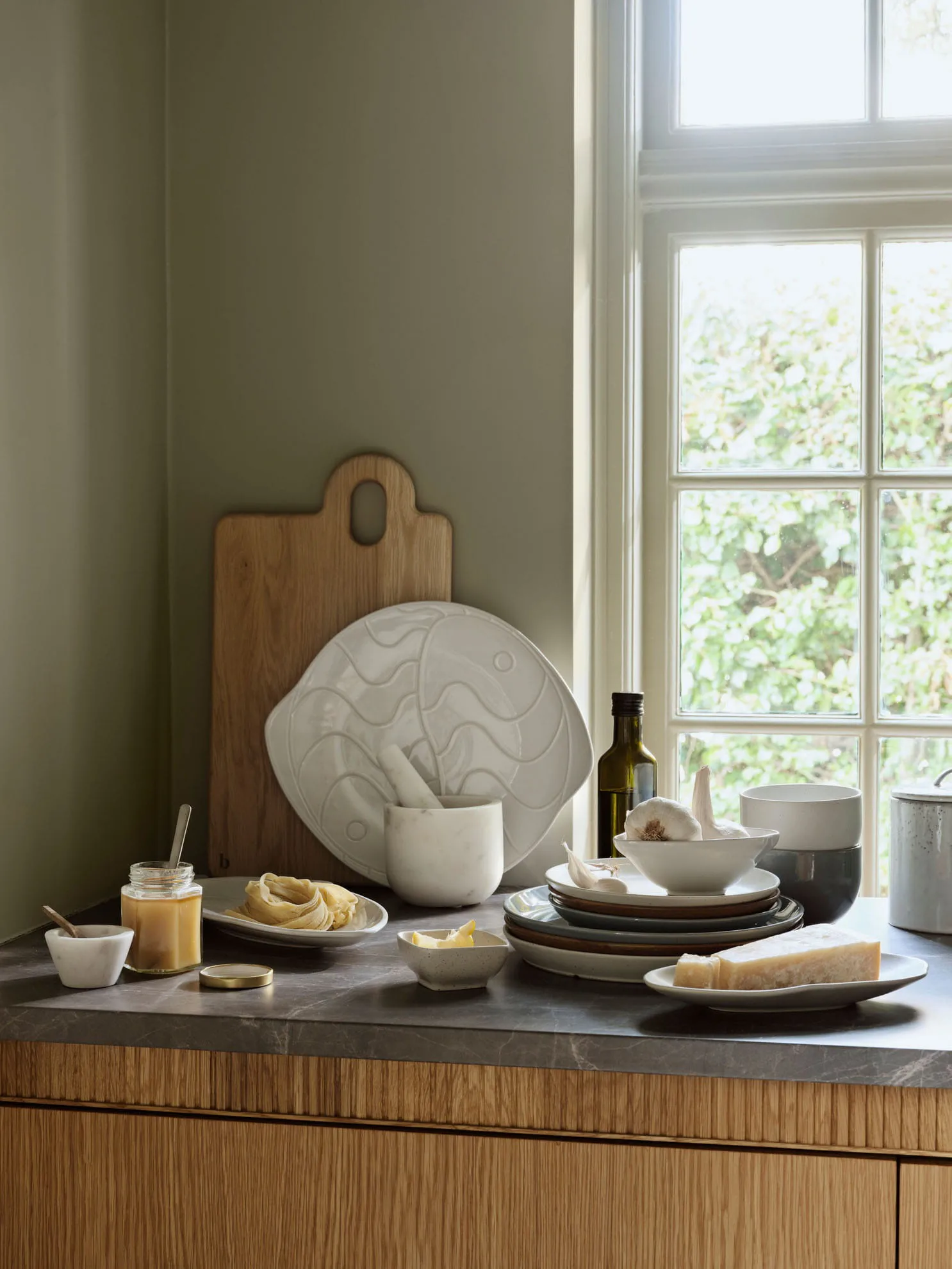 Pesce kulho 9,8 x 15,2 cm, Transparent white Broste Copenhagen