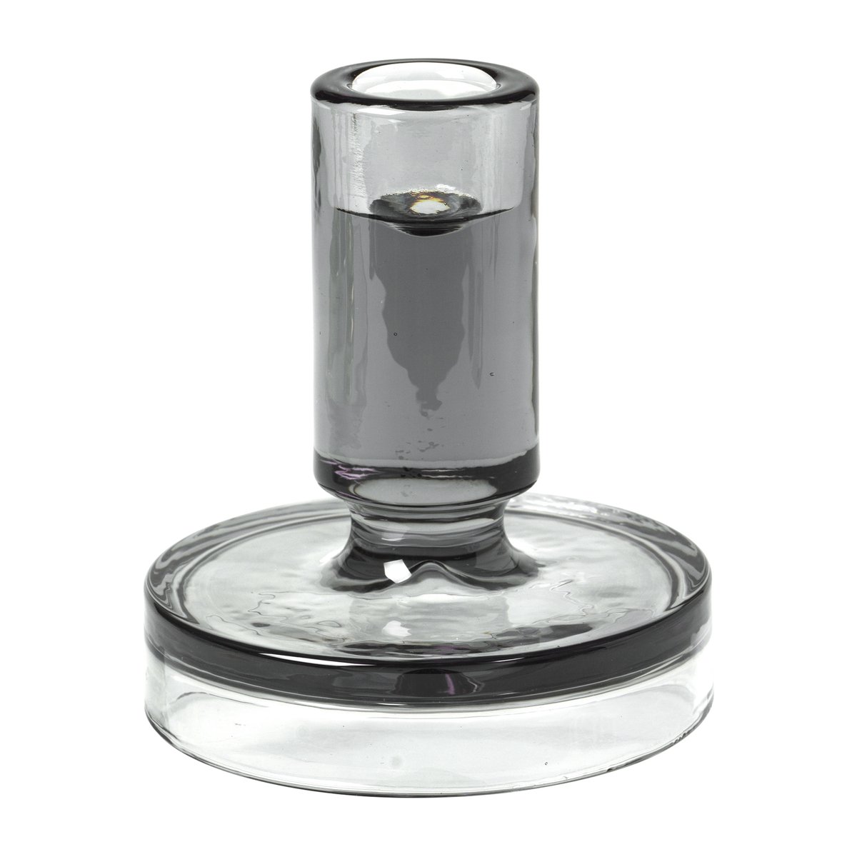 Broste Copenhagen Petra kynttilänjalka pearl dark grey 11 cm