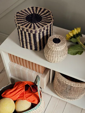 Polly kori 3 osaa - Natural-black - Broste Copenhagen