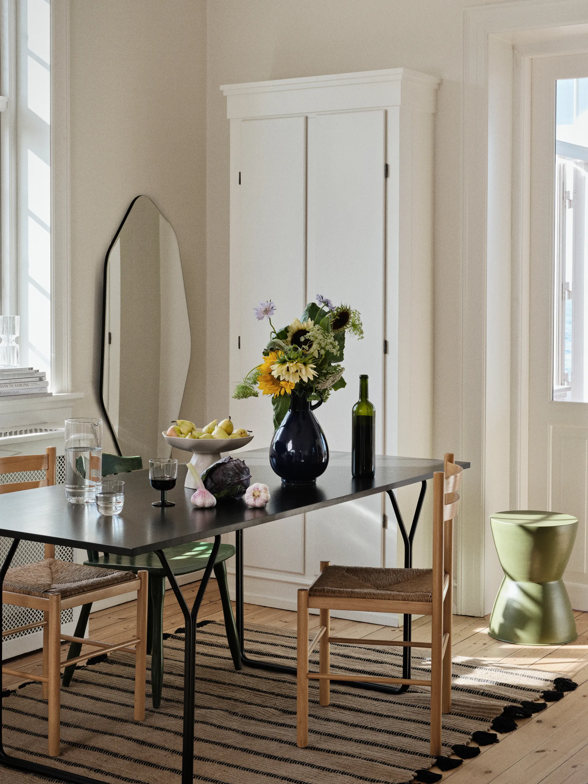 Ruby seinäpeili 120x60 cm, Clear-black Broste Copenhagen