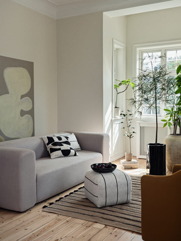 Sigrid rahi 50x50 cm - Light beige-black - Broste Copenhagen