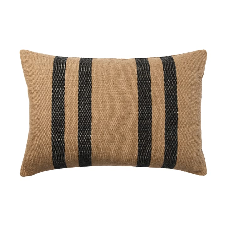 Sigrun tyynynpäällinen - Ruskea kelppi-black, 40x60 cm - Broste Copenhagen