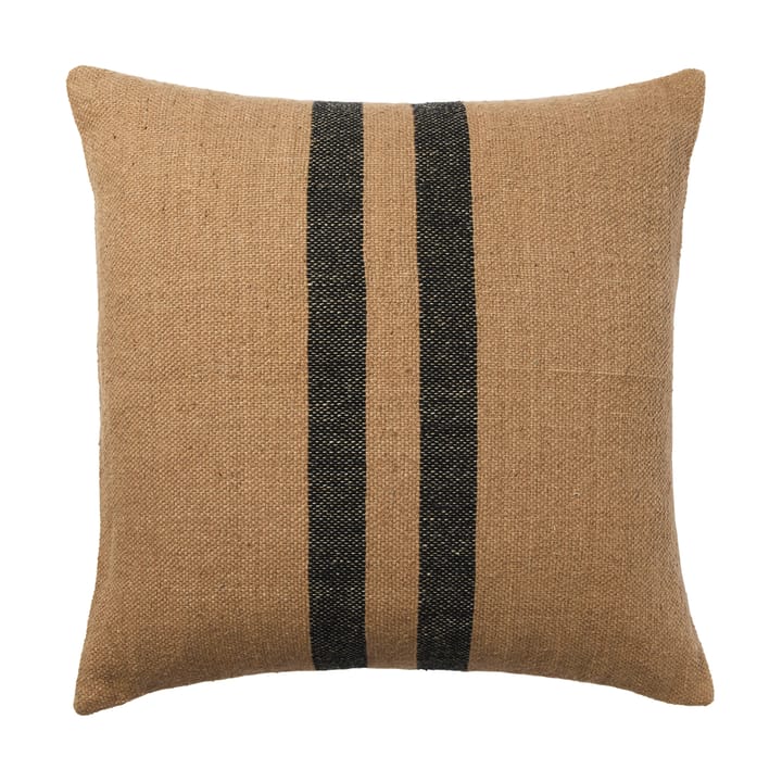 Sigrun tyynynpäällinen - Ruskea kelppi musta, 50x50 cm - Broste Copenhagen