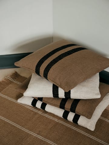 Sigrun tyynynpäällinen - Vaalea beige-musta, 40x60 cm - Broste Copenhagen